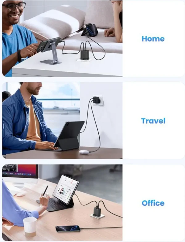 Ugreen Dual Port Wall Charger Black