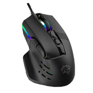 Porodo Gaming 9D Wired Mousee DPI 12800 with 13 Modes RGB Light - Black