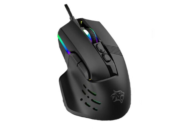 Porodo Gaming 9D Wired Mousee DPI 12800 with 13 Modes RGB Light - Black