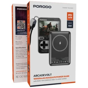 Porodo Arcadevolt 10000mAh MagSafe Power Bank Black 3