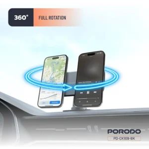Porodo Vacuum Adhesive Magnetic Car Mount Black 3
