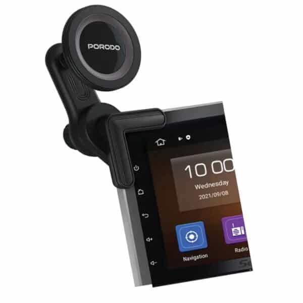 Porodo Magnetic Car Mount – Strong Grip & 360° Rotation