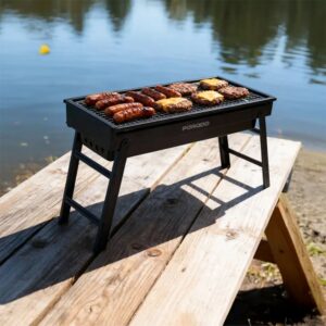 Folding BBQ Grill – Large Portable Outdoor Grilling Solution