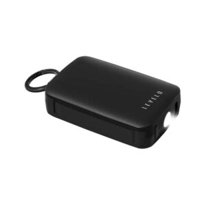 Mini power bank 4000mAh portable charger attached to keychain