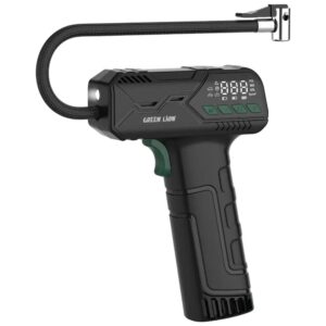 Air pump portable tire inflator with digital pressure display