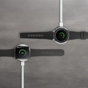 Magnetic watch charger with strong one-touch alignment