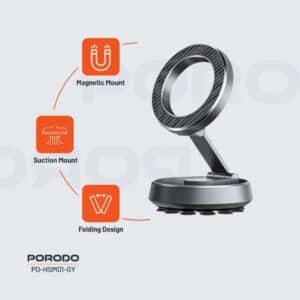 Mount MagSafe Duo Magnetic & Suction Phone Holder – Front View