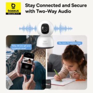 Smart Security Camera for Home with 3MP High-Resolution Lens