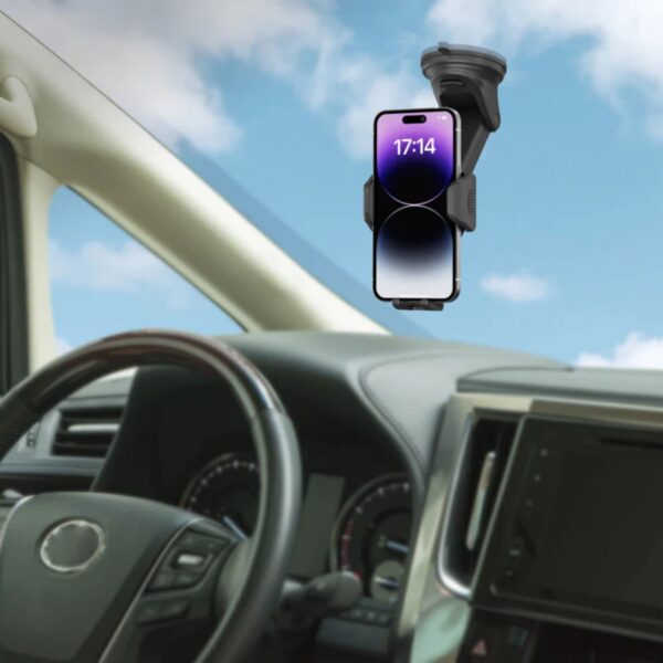 Universal Car Mount with Strong Grip for Safe & Hands-Free Driving