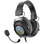 Porodo gaming headset with RGB Infinity Mirror and detachable mic